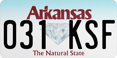 AR license plate 031KSF