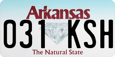 AR license plate 031KSH