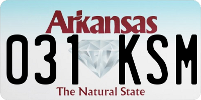 AR license plate 031KSM
