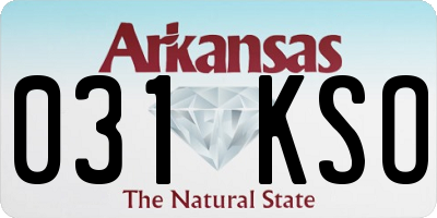 AR license plate 031KSO