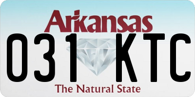 AR license plate 031KTC
