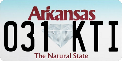 AR license plate 031KTI