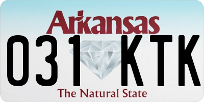 AR license plate 031KTK