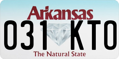 AR license plate 031KTO