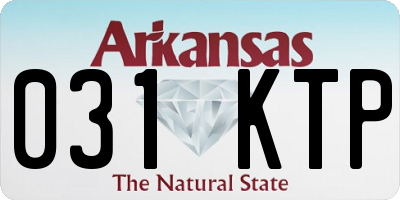 AR license plate 031KTP