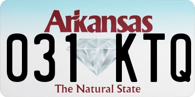 AR license plate 031KTQ