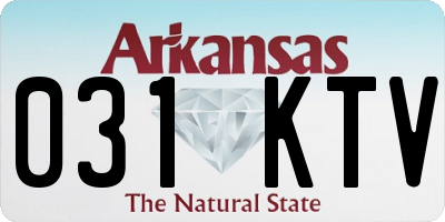 AR license plate 031KTV