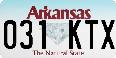 AR license plate 031KTX