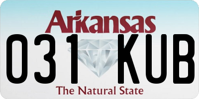 AR license plate 031KUB