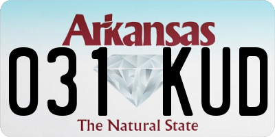 AR license plate 031KUD