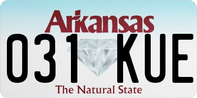 AR license plate 031KUE