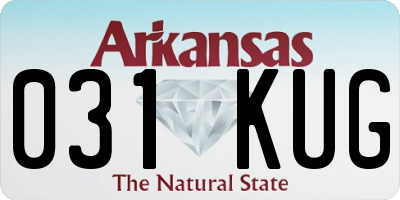 AR license plate 031KUG