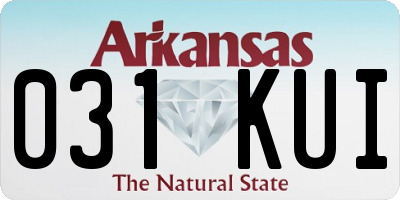 AR license plate 031KUI