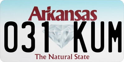 AR license plate 031KUM