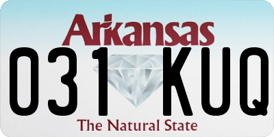 AR license plate 031KUQ