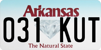 AR license plate 031KUT