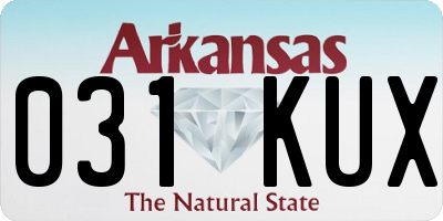 AR license plate 031KUX