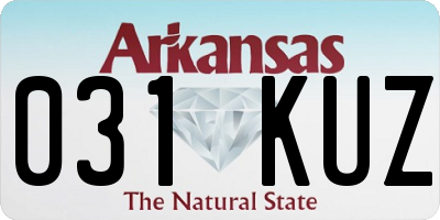 AR license plate 031KUZ