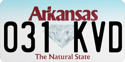 AR license plate 031KVD