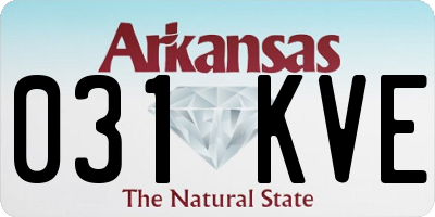 AR license plate 031KVE