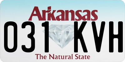 AR license plate 031KVH