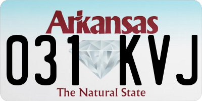 AR license plate 031KVJ