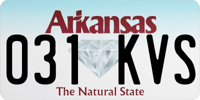 AR license plate 031KVS