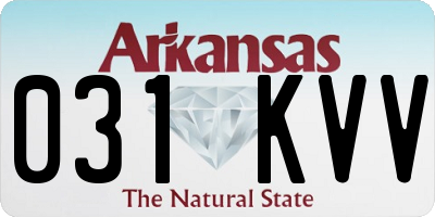 AR license plate 031KVV
