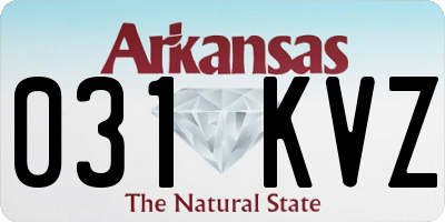 AR license plate 031KVZ