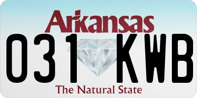 AR license plate 031KWB