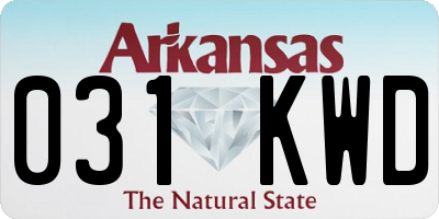 AR license plate 031KWD