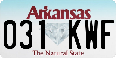 AR license plate 031KWF