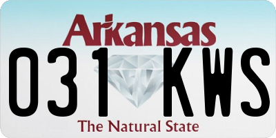AR license plate 031KWS