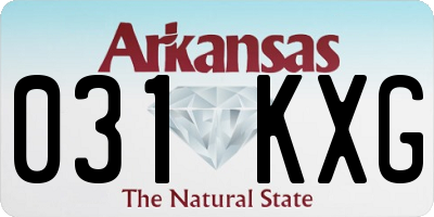 AR license plate 031KXG