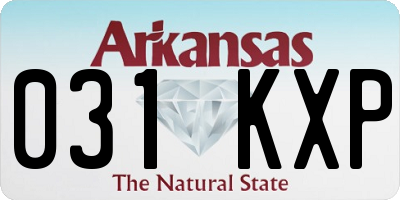 AR license plate 031KXP