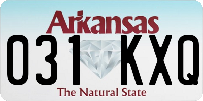 AR license plate 031KXQ