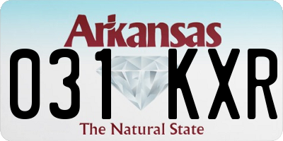 AR license plate 031KXR
