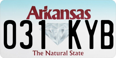 AR license plate 031KYB