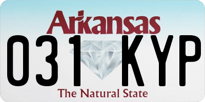 AR license plate 031KYP