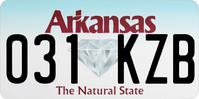 AR license plate 031KZB