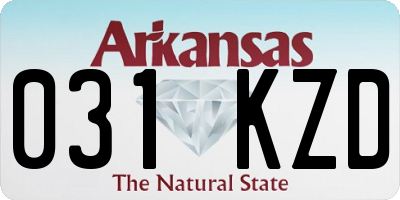 AR license plate 031KZD