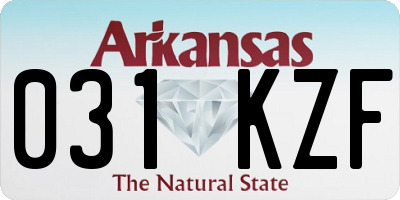 AR license plate 031KZF