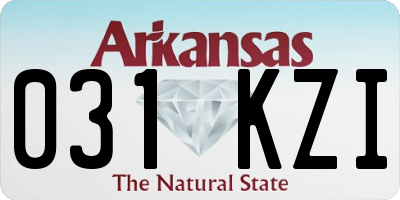 AR license plate 031KZI