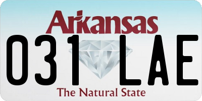 AR license plate 031LAE