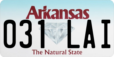 AR license plate 031LAI