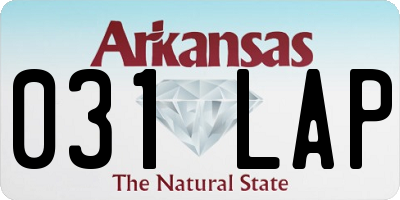 AR license plate 031LAP