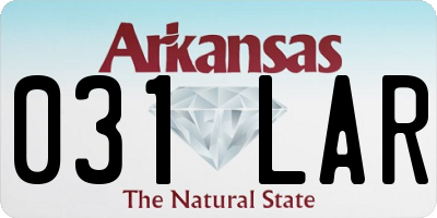 AR license plate 031LAR