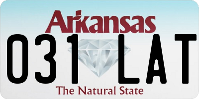 AR license plate 031LAT