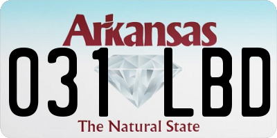 AR license plate 031LBD