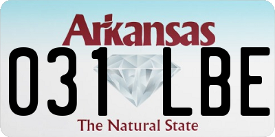 AR license plate 031LBE